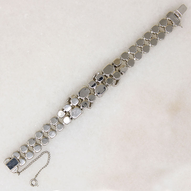 Sparkling Two Row Crystal Bracelet by Eisenberg