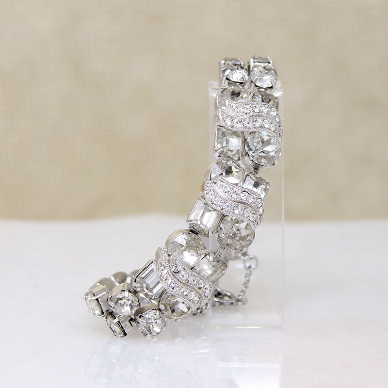 Eisenberg Two Row Swarovski Crystal Bracelet 