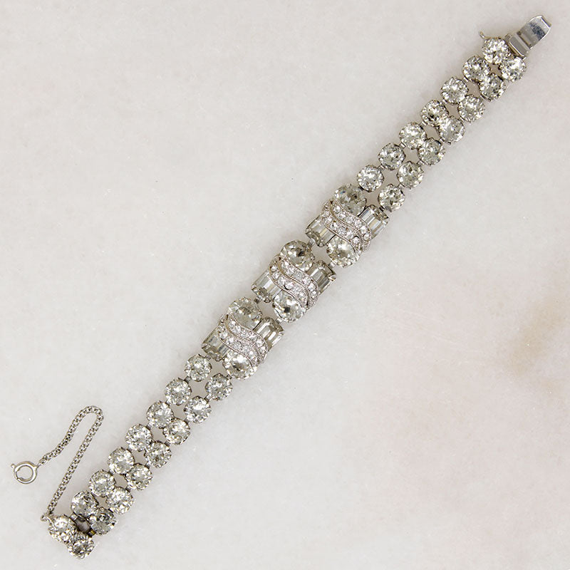 Eisenberg Two Row Swarovski Crystal Bracelet 