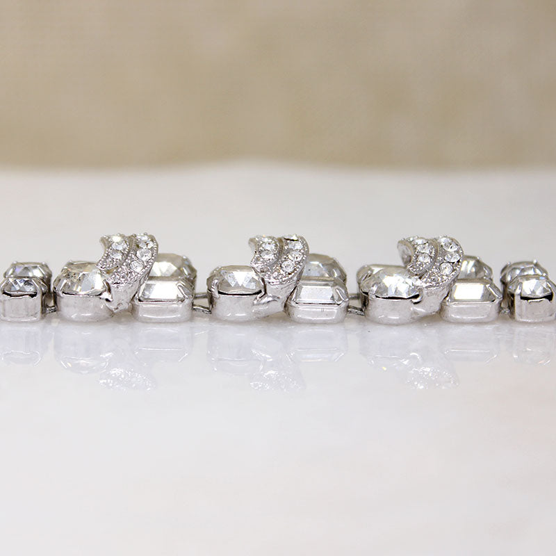 Eisenberg Two Row Swarovski Crystal Bracelet 