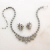 Aqua-Colored Crystal Eisenberg Ice Necklace & Earrings
