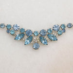Aqua-Colored Crystal Eisenberg Ice Necklace & Earrings