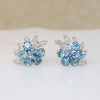 Aqua-Colored Crystal Eisenberg Ice Necklace & Earrings