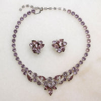 Lovely Lilac Eisenberg Ice Necklace & Earring Set