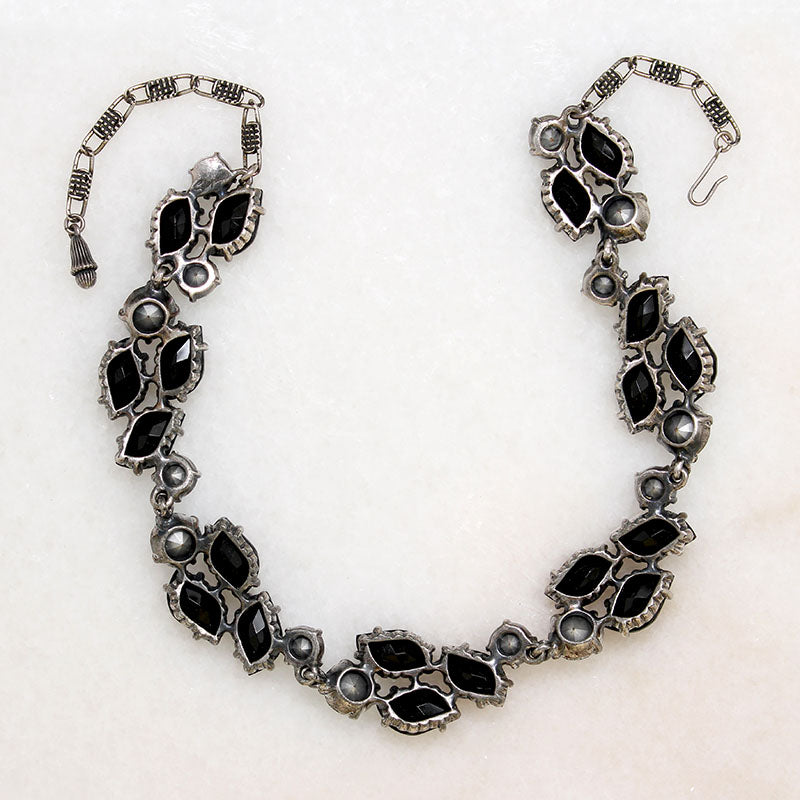 Dark Sparkle Rhinestone Necklace by Schiaparelli