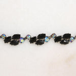 Dark Sparkle Rhinestone Necklace by Schiaparelli