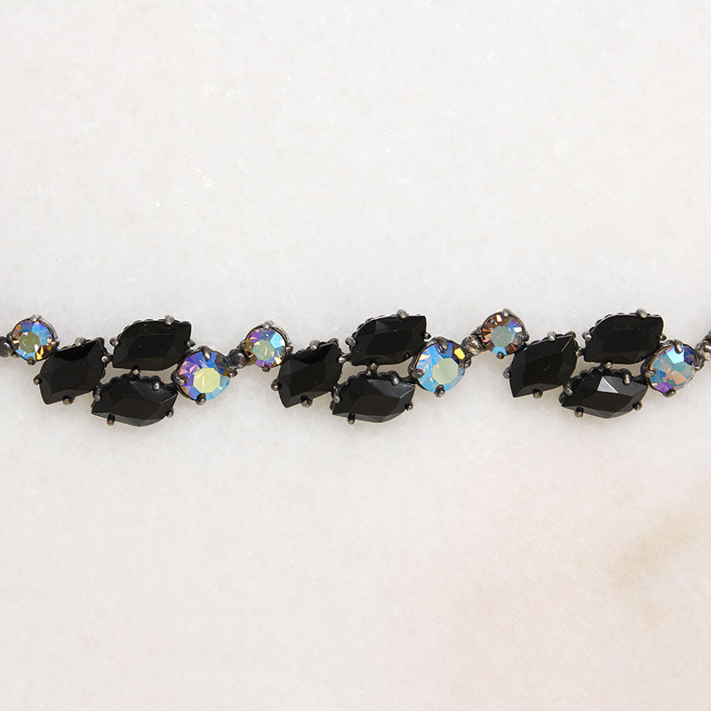 Dark Sparkle Rhinestone Necklace by Schiaparelli