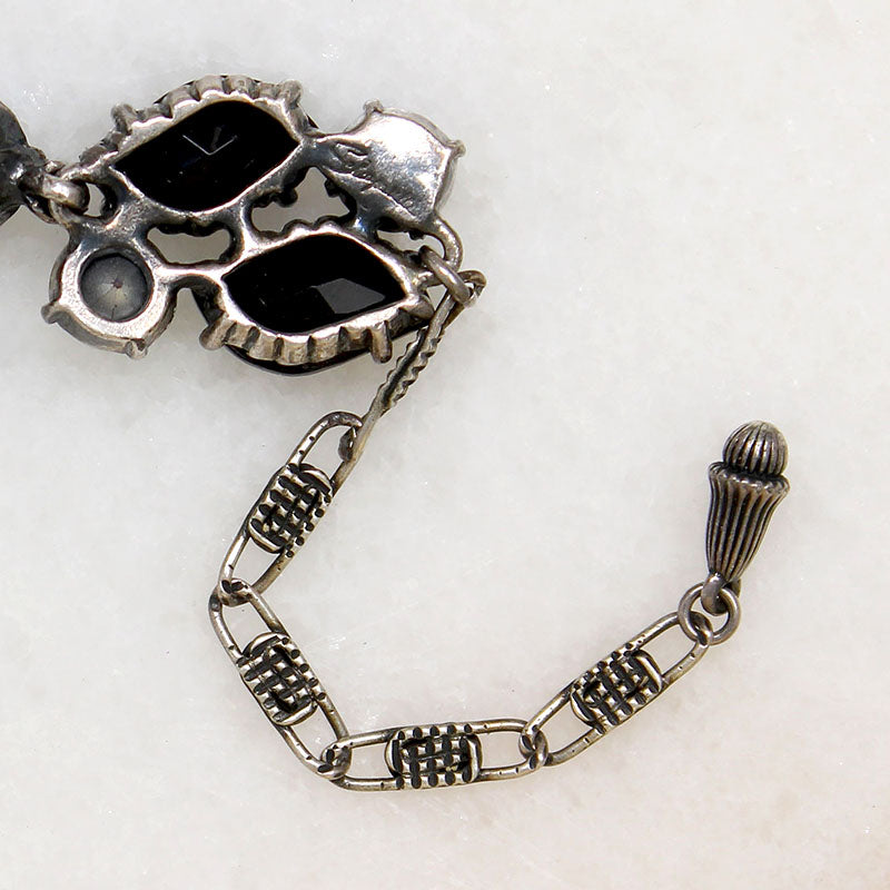 Dark Sparkle Rhinestone Necklace by Schiaparelli