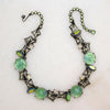 Beguiling Green Rose Necklace & Earrings Set by Schiaparelli