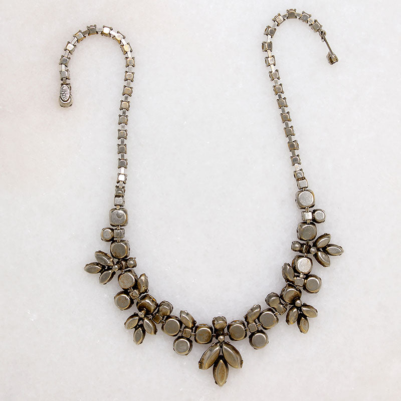 Exotic Orchids Austrian Crystal Necklace by Regency