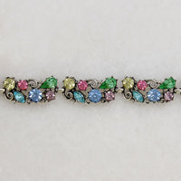 Springtime Pastel Rhinestone Choker by Lisner