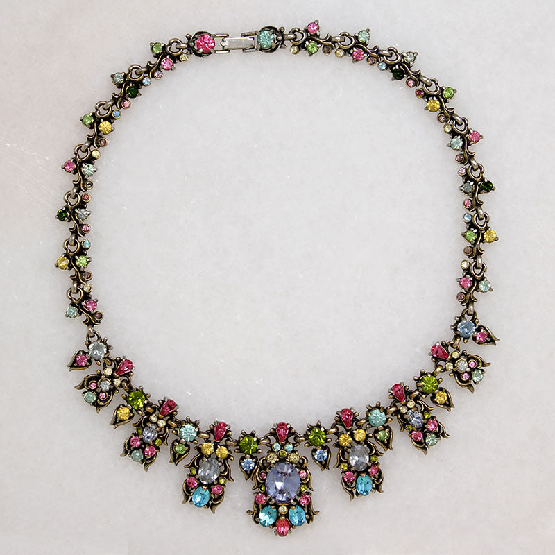 Belle Epoque Style Hollycraft Rhinestone Necklace