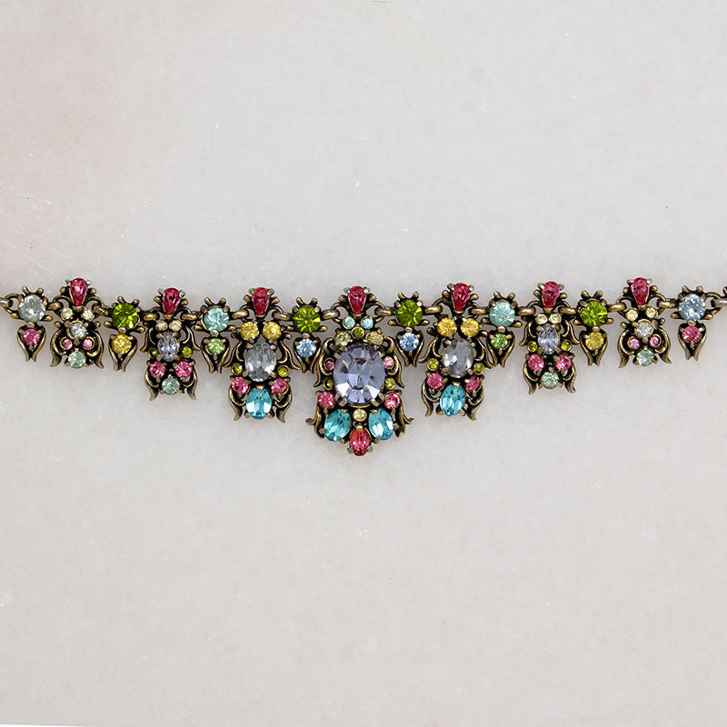 Belle Epoque Style Hollycraft Rhinestone Necklace