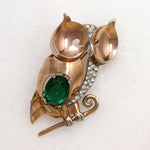 Clever Retro Owl Brooch by Boucher