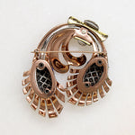Superb Retro Tropical Flower Brooch Signed Pennino