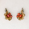 Cheerful Faux Coral Earrings by Boucher