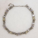 Boucher Rhinestone Choker in Spring Flower Hues