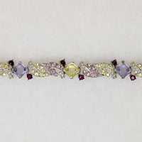 Boucher Rhinestone Choker in Spring Flower Hues
