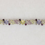 Boucher Rhinestone Choker in Spring Flower Hues