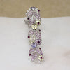 Romantic Boucher Rhinestone Bracelet in Springtime Pastels