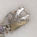 Romantic Boucher Rhinestone Bracelet in Springtime Pastels