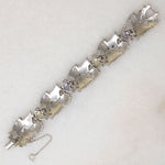 Romantic Boucher Rhinestone Bracelet in Springtime Pastels