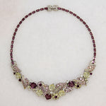 Enchanting Pastel Rhinestone Collar by Boucher