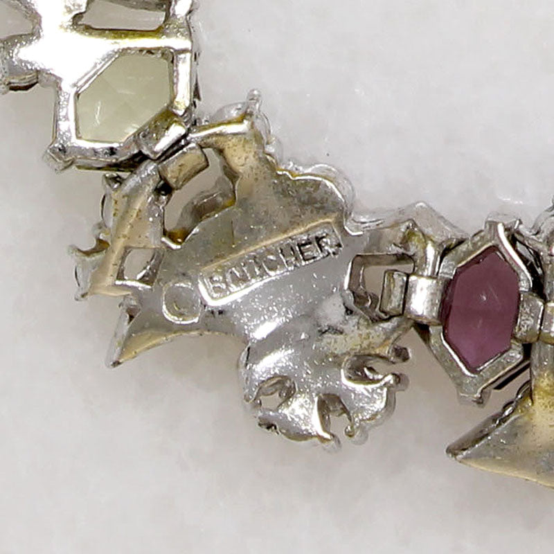 Enchanting Pastel Rhinestone Collar by Boucher
