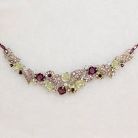 Enchanting Pastel Rhinestone Collar by Boucher
