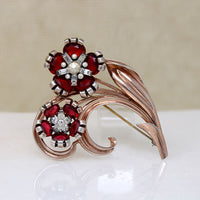 Charming Retro Nosegay Brooch by Pennino Bros.