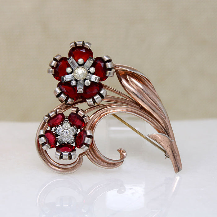 Charming Retro Nosegay Brooch by Pennino Bros.