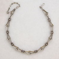 Elegant Blue & White Rhinestone Collar by Trifari