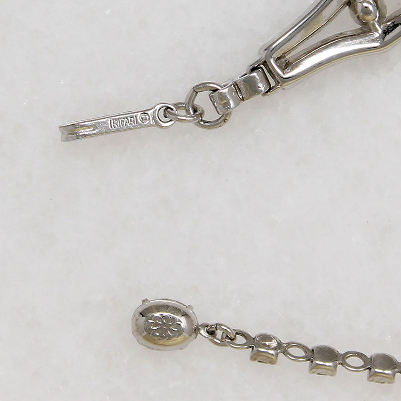 Elegant Blue & White Rhinestone Collar by Trifari