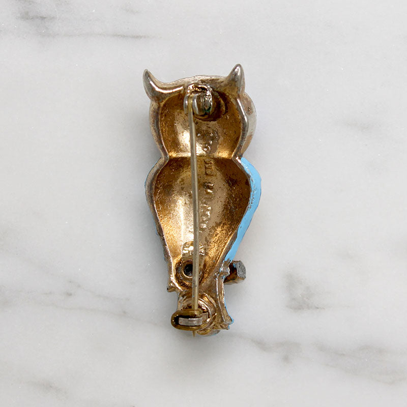 Cutie Little Owl Brooch by Coro