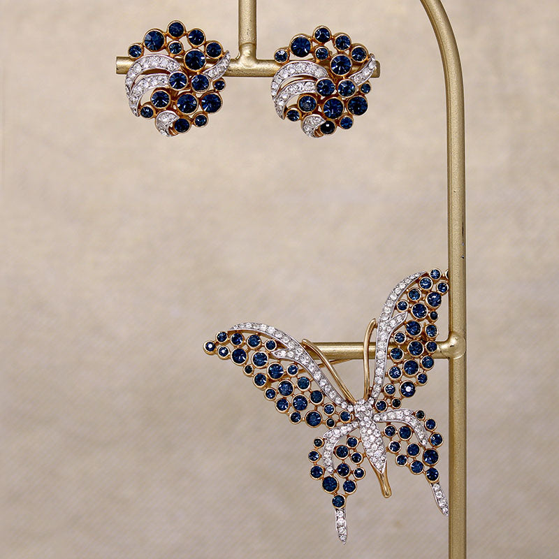 Ethereal Butterfly & Earring Set by Crown Trifari