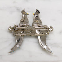 Coro Tropical Bird Duette Brooch