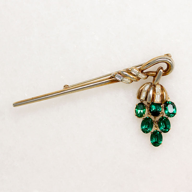 Whimsical Crown Trifari Lantern Brooch