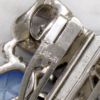 Faux Star Sapphire Clip-Mates Brooch by Trifari