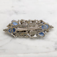 Faux Star Sapphire Clip-Mates Brooch by Trifari