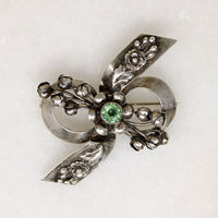 Ribbons & Flowers Sterling Silver Brooch from Hobé