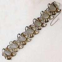 Lush & Lifelike Mexican Silver Daffodil Bracelet