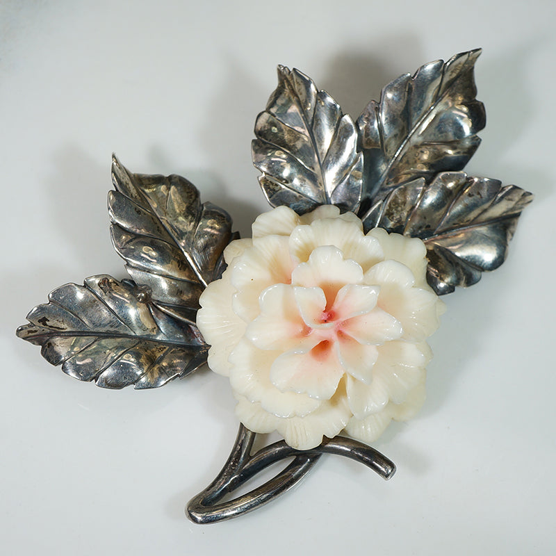 Ming's Double Hibiscus Brooch