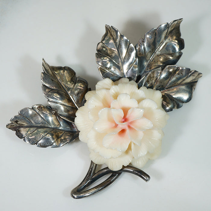 Ming's Double Hibiscus Brooch