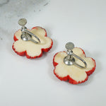 Vintage Hawaiian Hibiscus Earrings