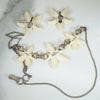 Vintage Ming's Plumeria Necklace and Earrings