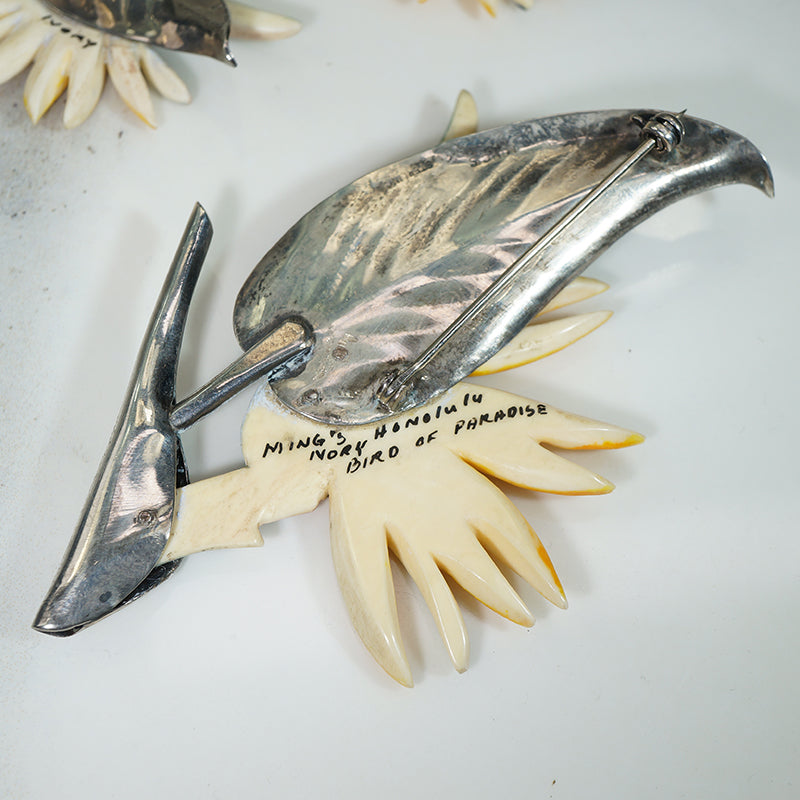 Stunning Vintage Ming's Bird of Paradise Set