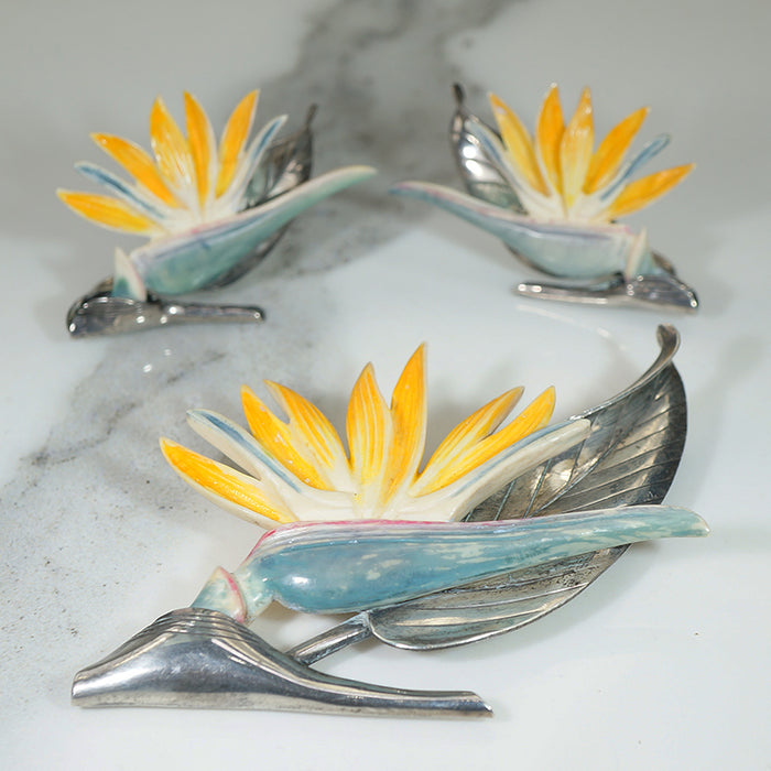 Stunning Vintage Ming's Bird of Paradise Set