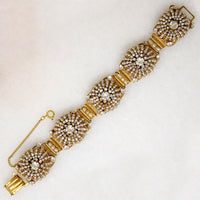 Lavish "Pearl" & Crystal Bracelet by Miriam Haskell