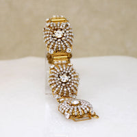Lavish "Pearl" & Crystal Bracelet by Miriam Haskell