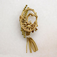 Lively Corsage Brooch Signed Hattie Carnegie